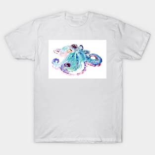 Turquoise Octopus T-Shirt